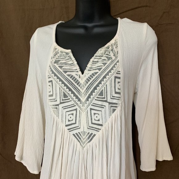 Mossing Supply Co Women´s Ivory Top Blouse, Size M - Picture 5 of 16